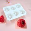 Food-Grade Silicone 6-Cavity Baking Mold Fruit Design Chocolate Pudding Mold  Universal