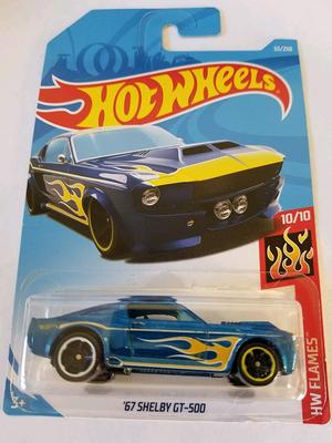 Hot Wheels 2019 HW Flames - '67 Shelby GT-500 [Темно-синий]