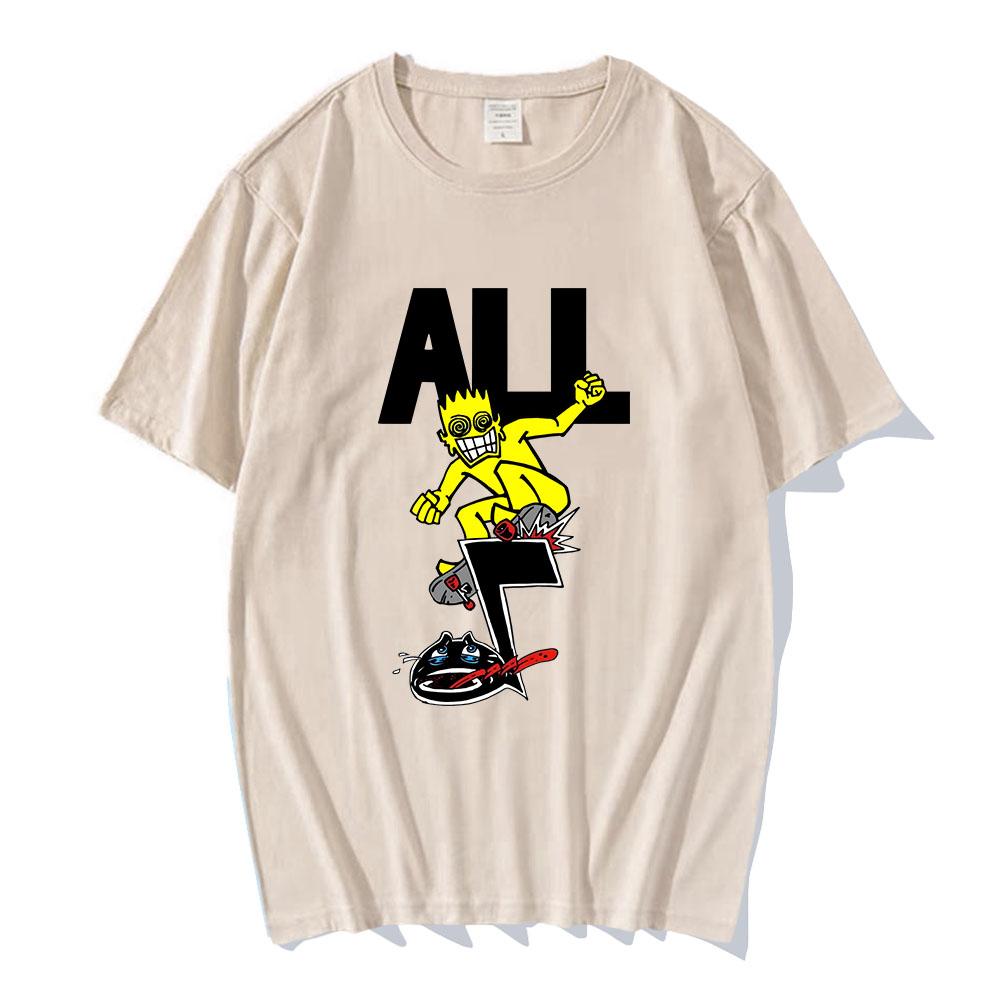 Hip Hop Unisex Streetwear All Band Rock Fashion Tshirt Summer Cotton High Quality Tshirts UnisexWomen Clothes Print Tees Hombre