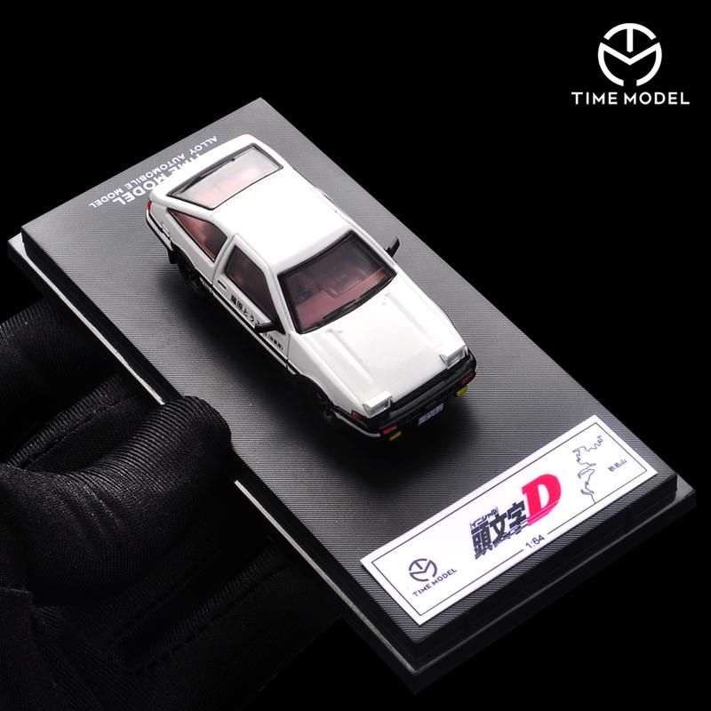 TIME MICRO 1:64 Модель машины Initial D Тофу-шоп AE86, Симуляция модели автомобиля из сплава для Коллекционирования & Дисплея & Подарка
