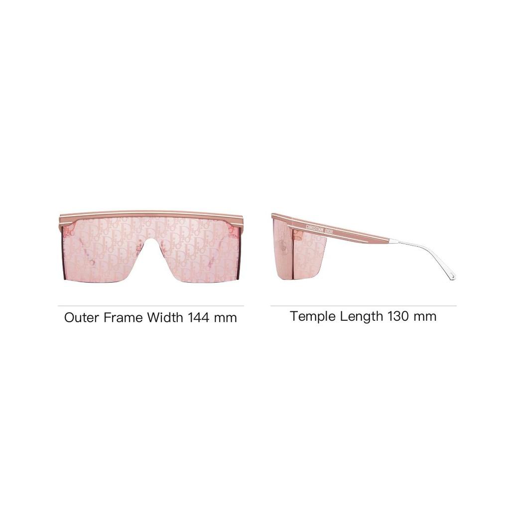 Dior Letter Logo Irregular Shape Sunglasses Unisex sunglasses Pink DIORCLUBM1U40L8-00