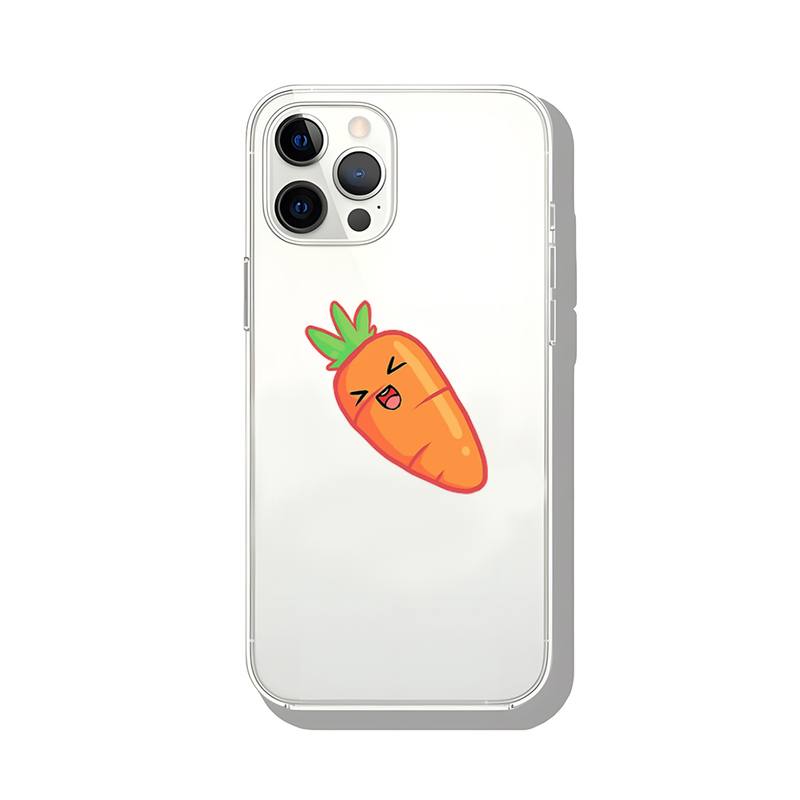 Милый Чехол-Морковка для Телефона Прозрачный Fundas для Iphone 14 11 12 13 Мини Про Макс Se 5 6 6 С 7 8 Плюс Xr X Xs Ударопрочный Задний Чехол