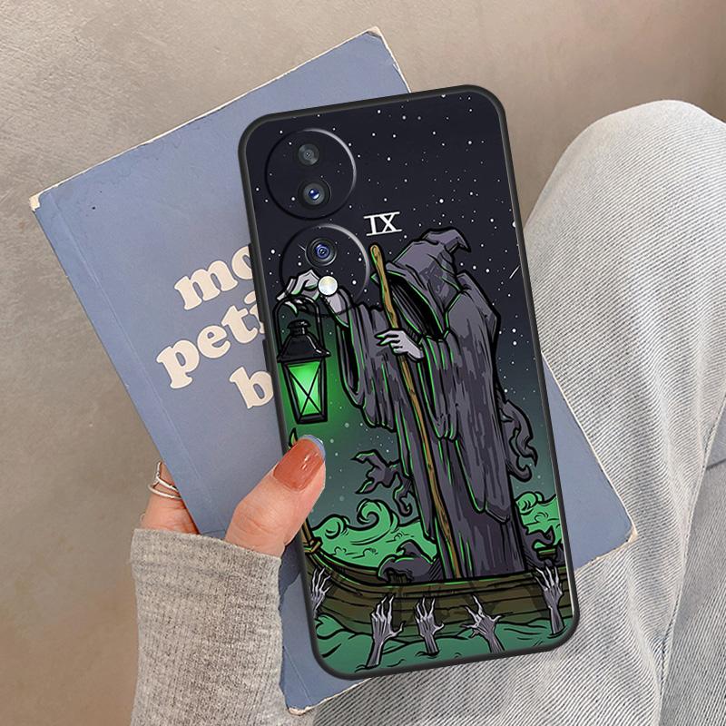 Карта Таро Отшельник Жуткий Ужас Чехол Для Honor Magic 5 6 7 8 Pro Чехол Для Honor 200 400 Lite 50 70 90 X8a X8b X9a X9b X9c