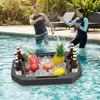 Multi-Hole Floating Drink Rack Multi-Function Drink Floating Tray Cup Holder  Swimming Pool