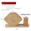 Modern Simple Bamboo Wooden Tissue Box Household Tissue Box Restaurant Desktop Tissue Boxes