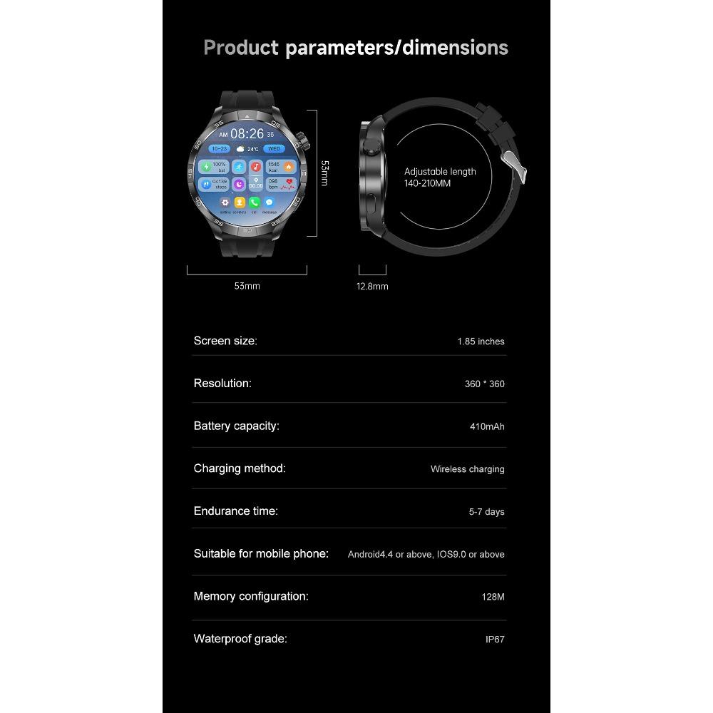 2025 Новые оригинальные умные часы PLUS AMOLED экран многофункциональный GPS компас NFC пульсометр сон BT вызов умные часы