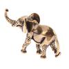Antique Bronze Minature Elephant Figurines Tea Pet Table Ornament Decoration