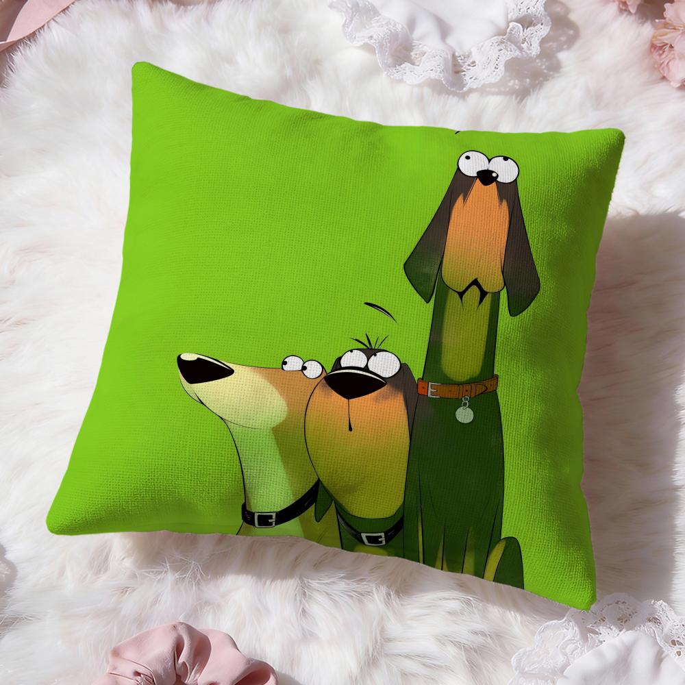 Мультяшная наволочка для подушки с доберманом Премиальный комфорт Двусторонняя наволочка - Дизайн "Два в одном" для любой комнаты и салона автомобиля