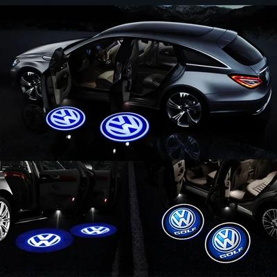 Для VW Новый 2 шт. Автомобильный световой приветственный знак логотипа двери Для Volkswagen Golf MK4 MK6 MK7 Jetta Touareg Beetle Passat Polo Tiguan CC Ac