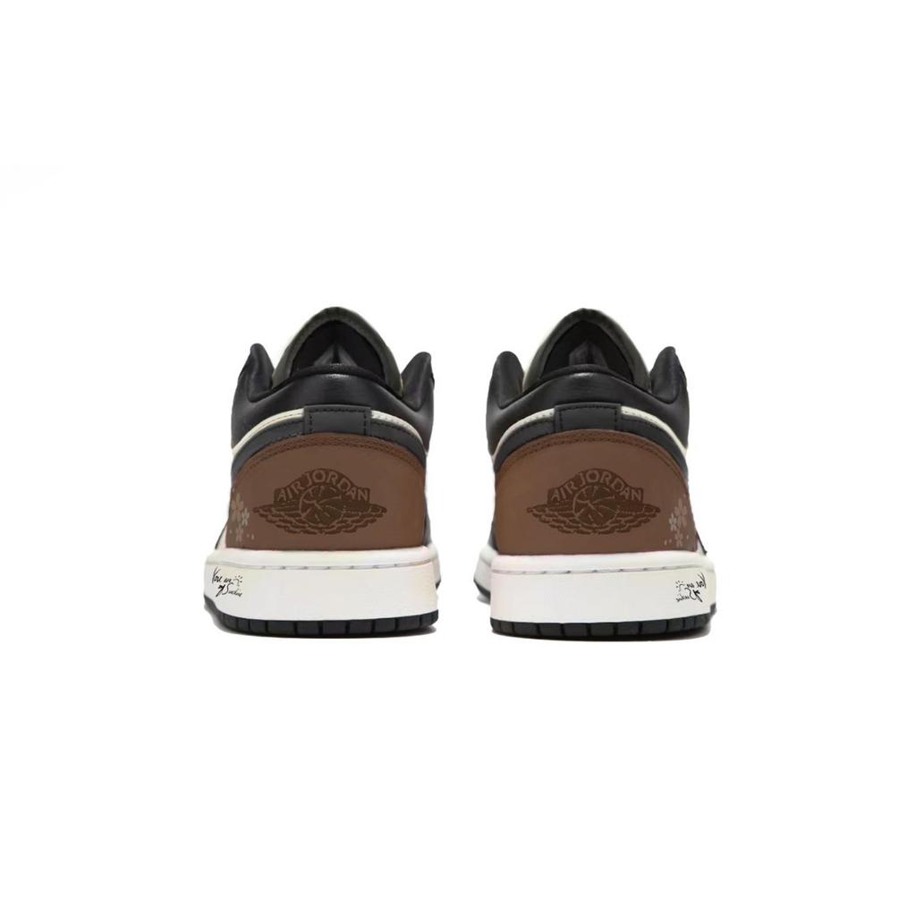 Jordan Air Jordan 1 Амортизация Низкие Винтажные Баскетбольные Кроссовки Мужские Черные 553558-132(Команда330-)