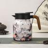 Винтажный цветочный изолированный чайник 1000 мл Мини-кофейник Офисный термос для чая Встроенный заварочный чайник для воды Кувшин для напитков Термос для кофе