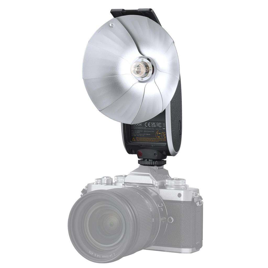 Godox Lux Senior Retro Camera Flash GN14 Color Temperature 6000K Auto & Manual Flash Modes 1/1-1/64