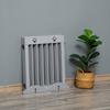 Freestanding Pet Gate 4 Panel Folding Wooden Dog Barrier W Support Feet