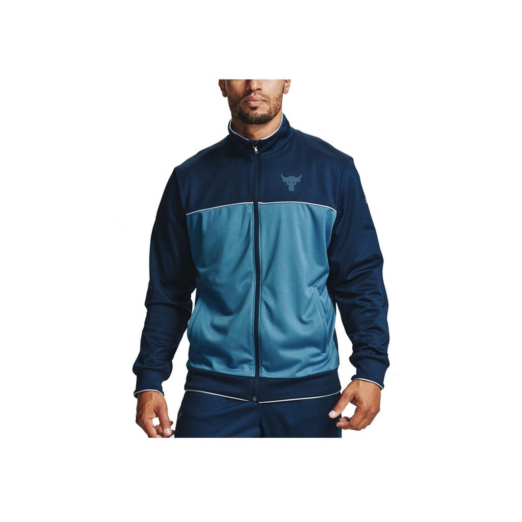 Under Armour Color Block Knit Retro Sports Jacket Men Jacket Dark-Blue 1357199-408