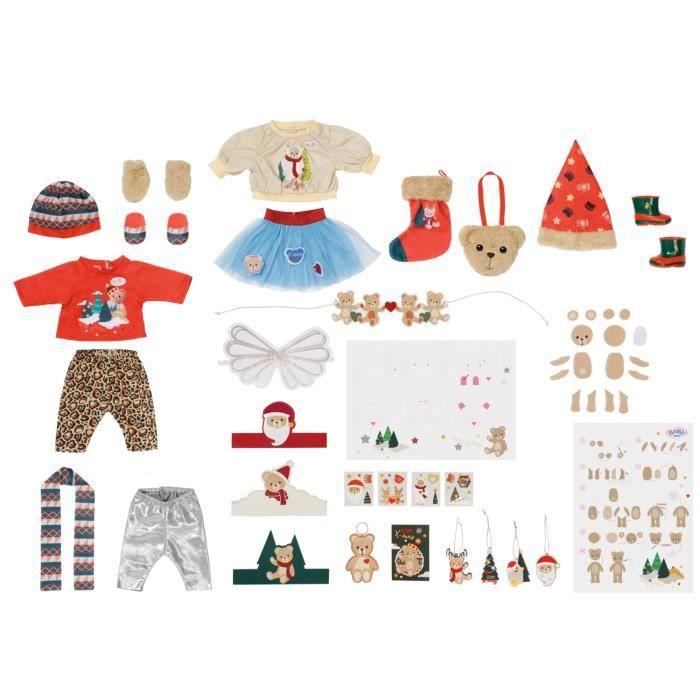 Calendrier de l'Avent - ZAPF CREATION - BABY BORN - 43 cm - Pliable - Multicolore