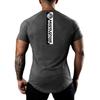 Мужская модная повседневная летняя дышащая хлопковая футболка с принтом для тренажерного зала, спорта, фитнеса, бодибилдинга, M-2XL