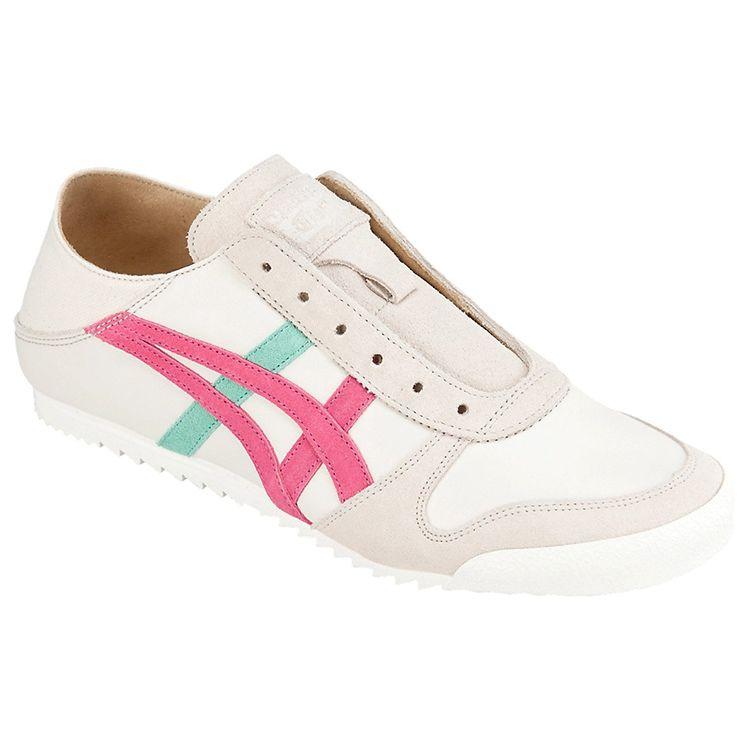 ONITSUKA TIGER Китайские слипоны женские белые серые розовые 1182A052-200