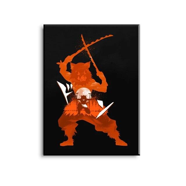 Плакат «Убийца демонов», персонаж мультфильма, настенная живопись на холсте и принт, современная гостиная, украшение для детской комнаты, Paintin