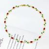 Light Luxury Zircon Necklace Copper Zircon Crystal Leaf Necklace Fashion Vine Necklace  Gift