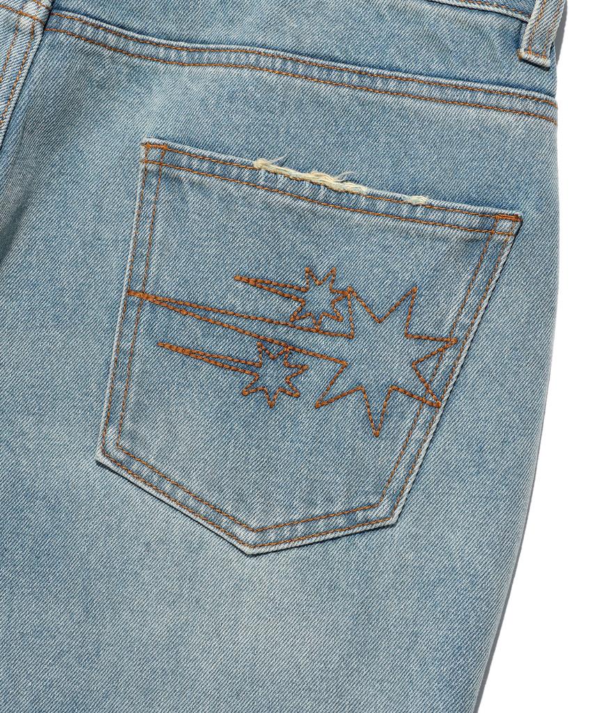 NICEGHOSTCLUB Side Check Panel Bootscut Jeans_Blue(Ng2Efud115A)