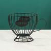 Coffee Storage Basket Practical Sturdy Iron Coffee Pod Holder Capsule Organizer for Home