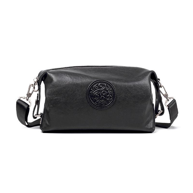 Модная мужская вертикальная сумка-мессенджер из натуральной кожи — вместительная, многофункциональная сумка через плечо с первым слоем из коровьей кожи.