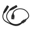Dual XLR 3Pin Male To RJ45 Female Adapter Cable XLR To RJ45 Y Splitter Cable for DMX CON Controller
