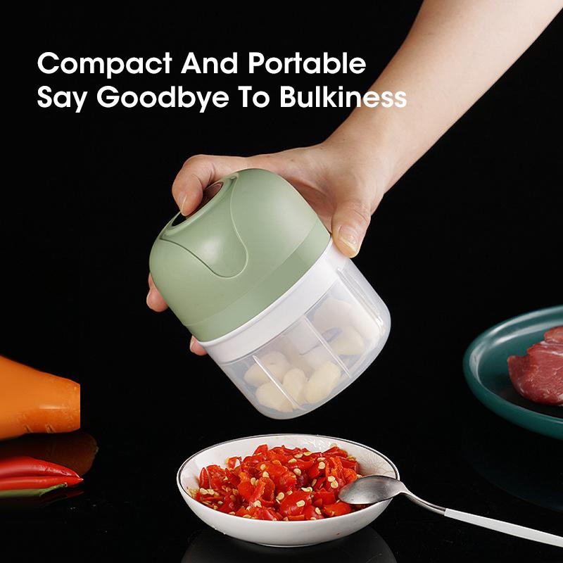 Electric Garlic Masher Multi-function Meat Grinder Vegetable Chopper Portable Mini USB Charging Kitchen Gadget