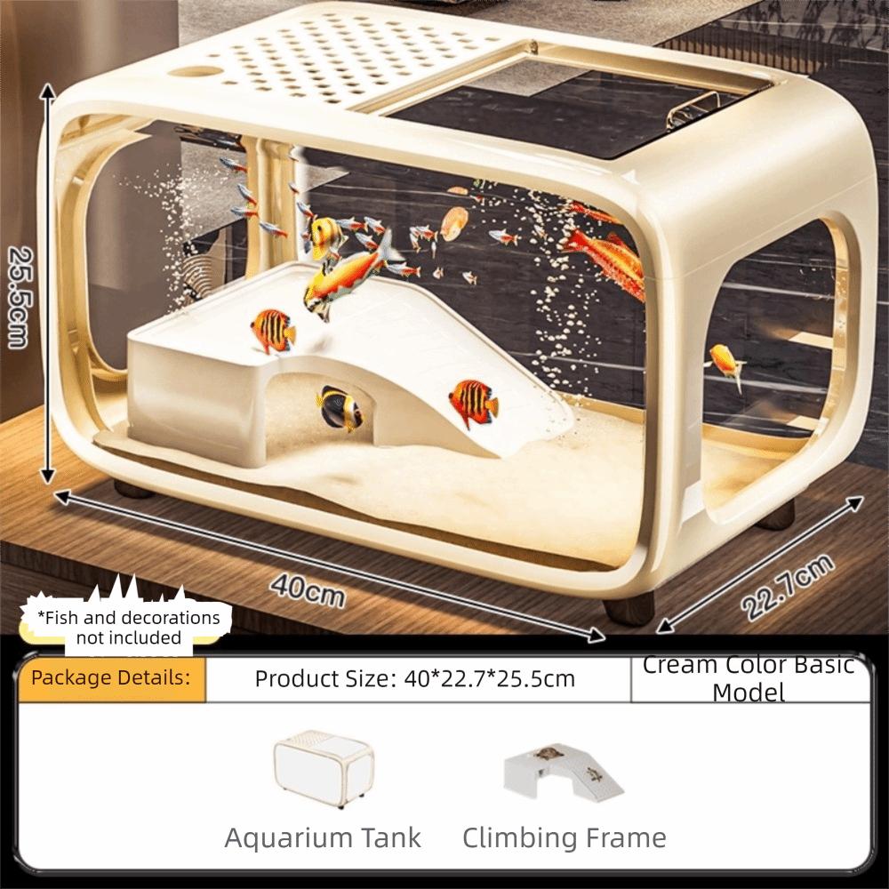 Compact Aquarium Kit Transparent Ecological Cycle System Durable Fish Tank  Bedroom
