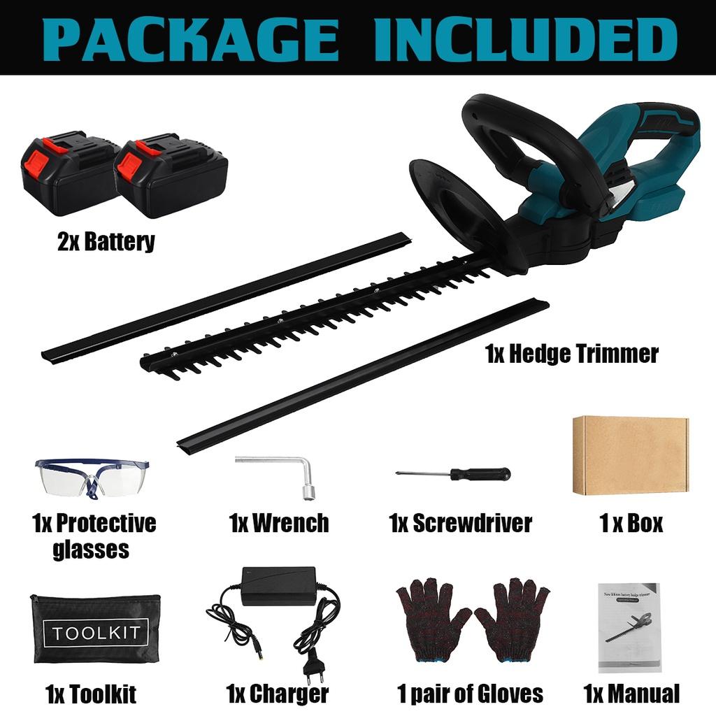 1500 Вт 2800 об/мин Аккумуляторный кусторез Электрический кусторез Аккумуляторный триммер-сучкорез Травокосилка Садовый инструмент