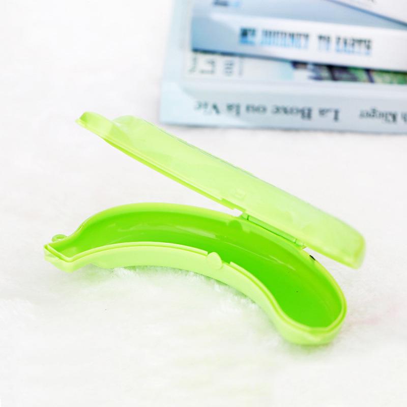 Портативный протектор банана: Удобный для путешествий, противоударный пластиковый футляр