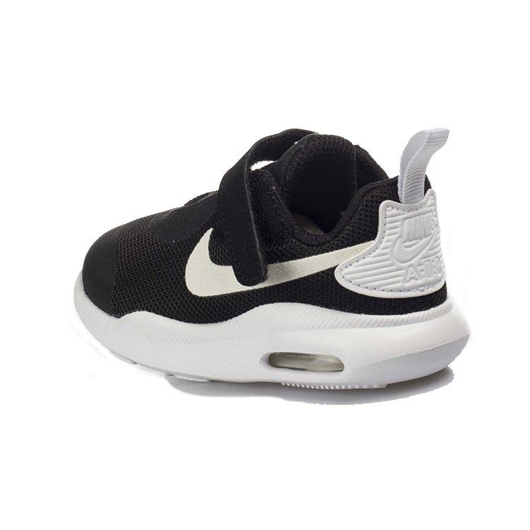 Nike Кроссовки Air Max Oketo с амортизацией, низкие, для бега, черные с белым, для младенцев и малышей AR7421-002