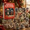24 Day Advent Calendar Raccoon Calendar, Days 2D Acrylic Ornament Countdown Christmas Collectible Cute Pendents for Home, Tree, Car Rearview, Holiday