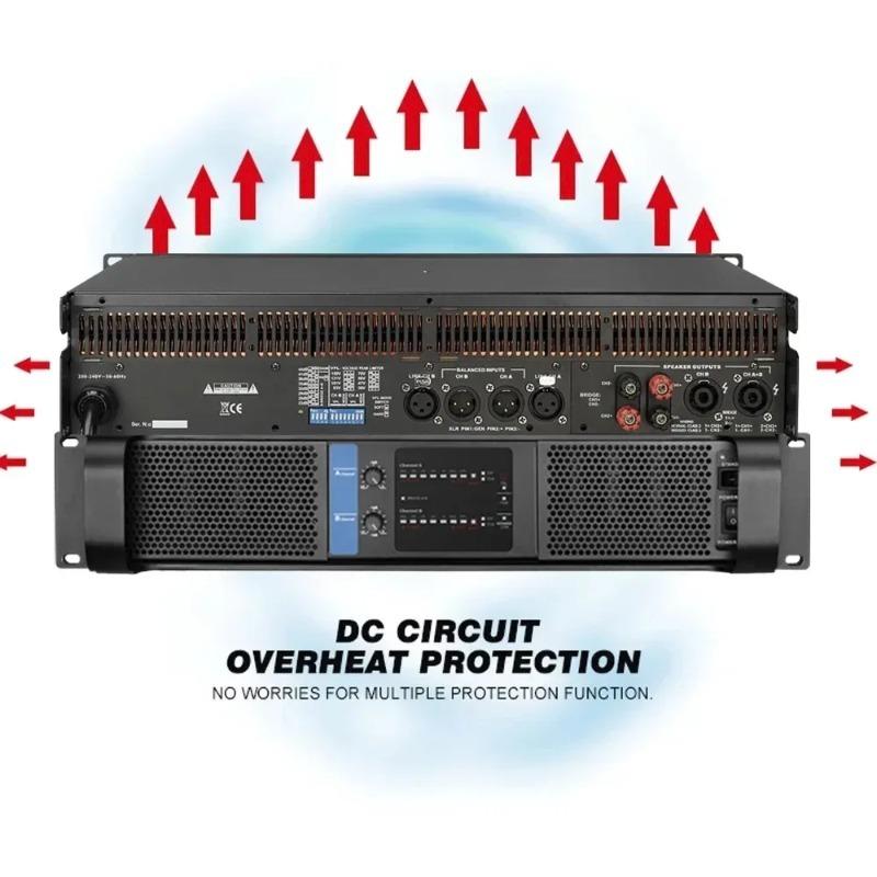 FP10000Q 4x1350W ON-Sem Professional Digital Power Amplifier 4 Channel TD Class FP14000 for Line Array Speakers & Subwoofers