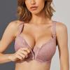 Sexy Front Closure Bra Plus Size Lace Women's Underwear Thin Cup Wireless Lingerie Femme Push Up Bras