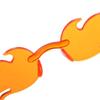 Streetwear Eyewear Cosplay Rimless Flame Shaped Sun Glasses Sunglasses for Women Flame Sunglasses