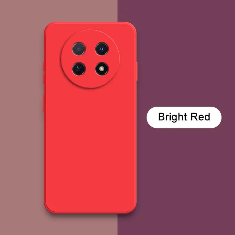 Square Liquid Silicone Back Case for Huawei Nova Y91 Global Mobile Phone Cover NovaY91 Camera Protective Shockproof Bag