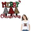 Winter Patch Crafts Heat Press Appliqued Patches Clothes Stickers Jeans Hoodies Diy Patches On Clothes Merry Christmas