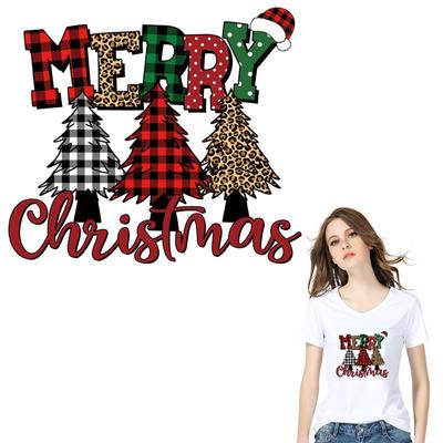 Зимняя нашивка, ремесла, термопресс, аппликации, наклейки на одежду, джинсы, толстовки, нашивки «сделай сам», на одежду, с Рождеством