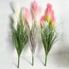 2 Bunches Silk Onion Grass 80cm Fake Shrubs All-Season Indoor/Outdoor Use Large Reed Bouquet Home Garden Decor Artificial Plants