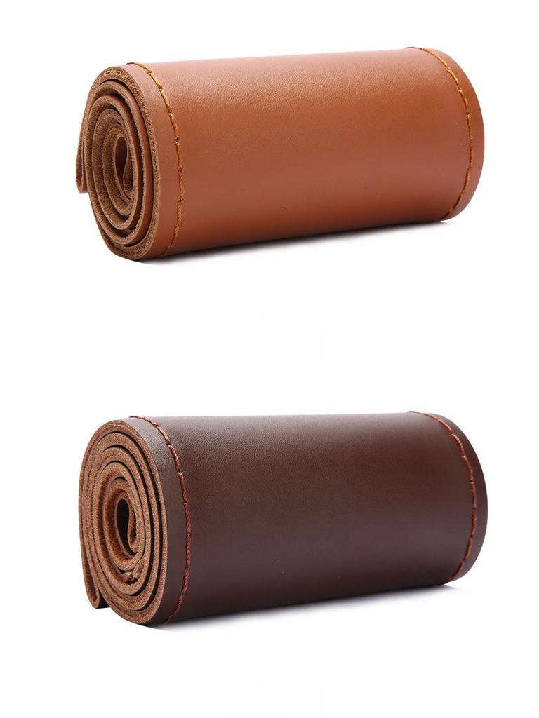 Универсальная оплетка на руль из коровьей кожи ручной работы для всех сезонов