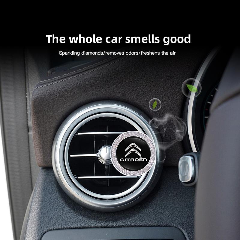 YKJV4 Car Air Freshener Solid Aroma Auto Interior Perfume Diffuser For Citroen e-C3 e-C4 X C5X C3 C4 Cactus Picasso C-Crosser C6 C1 C2