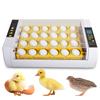 24 Eggs Incubator with Automatic Egg Turning, Humidity Control and Egg Candler Light,