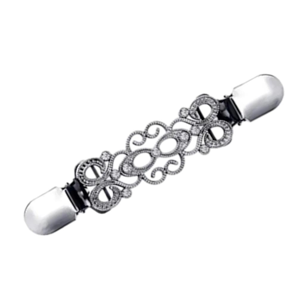 Женский кардиган Зажим Винтажный свитер Зажим для шарфа Воротник Металлический зажим Свитер Шаль Зажим на застежках Кардиган Английская булавка