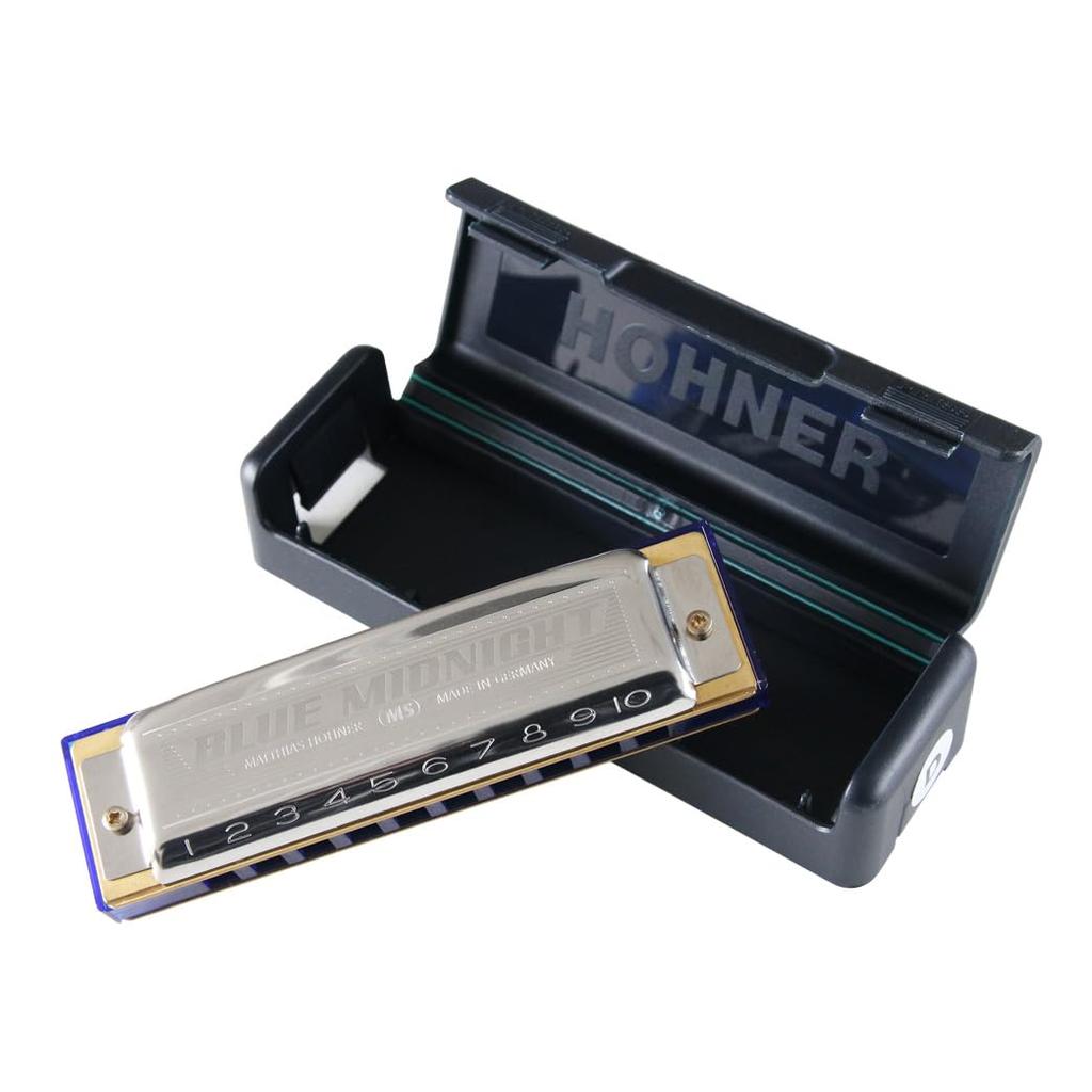 HOHNER Blue Midnight 59520 G Tone 10 Hole Harmonica Blue Midnight