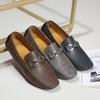 Мужские повседневные кожаные туфли, легкие мокасины, классические мужские туфли без застежек, удобные туфли для вождения