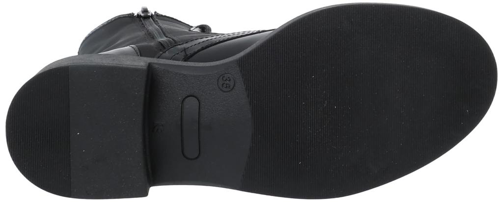 Bontre Combat Black Boots, Lace-up Boots,