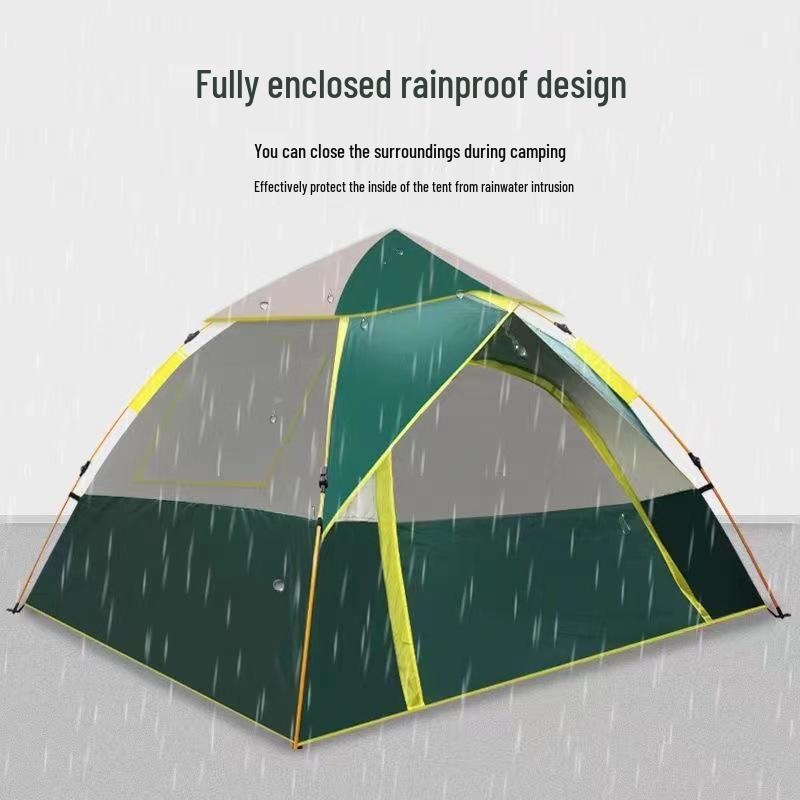 Портативная автоматическая складная палатка для кемпинга - Защита от солнца, влаги и комаров для 2-4 человек