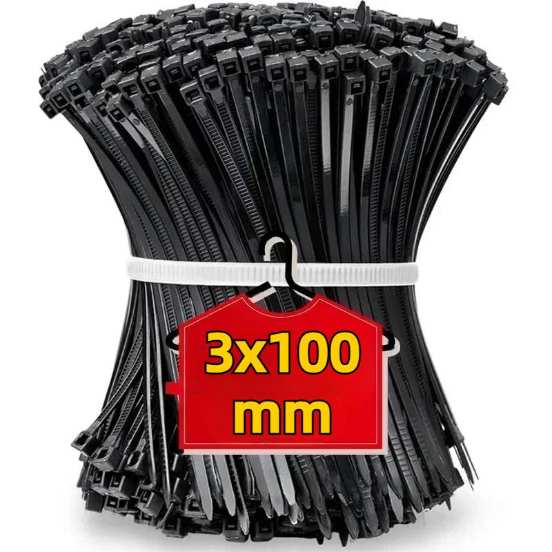 Nylon Zip Ties Self-locking Plastic Ropes Reusable Fasteners Loops Home Hardware Storage Devices Zip Ties Binding Ropes