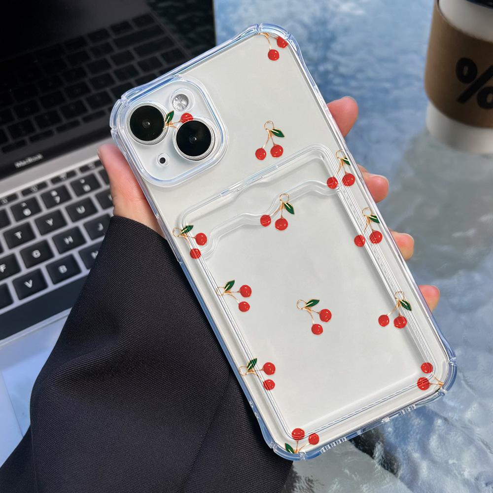 Чехол-карточка для iPhone 11 13 XR 15 14 Pro Max iPhone 12 16 7 8 Plus XS Max Samsung S24 S23 A15 A55 A05 A54 Redmi 12 13C 13 9 с защитой от мультфильмов